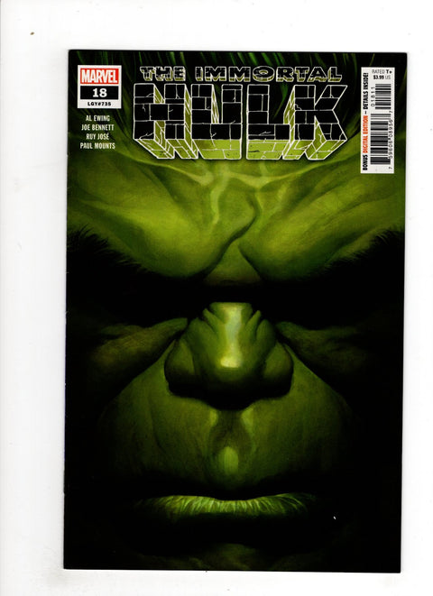 The Immortal Hulk #18 (Cvr A) (2019) Alex Ross A Alex Ross Buy & Sell Comics Online Comic Shop Toronto Canada