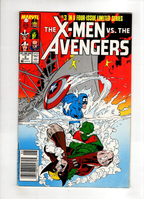 X-Men vs. Avengers #3 (1987) Newsstand Edition Newsstand Edition Buy & Sell Comics Online Comic Shop Toronto Canada
