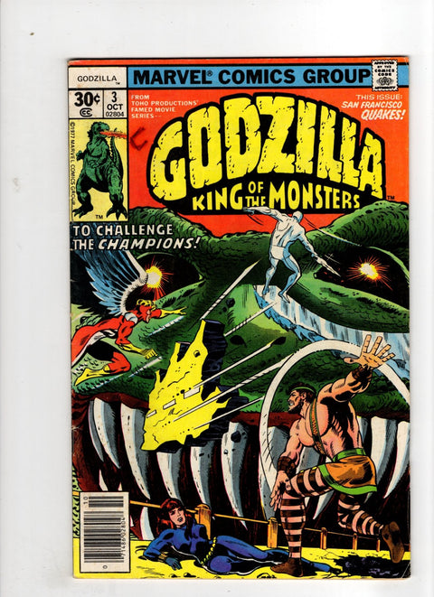 Godzilla, Vol. 1 (Marvel) #3 (1977) Newsstand Edition Newsstand Edition Buy & Sell Comics Online Comic Shop Toronto Canada