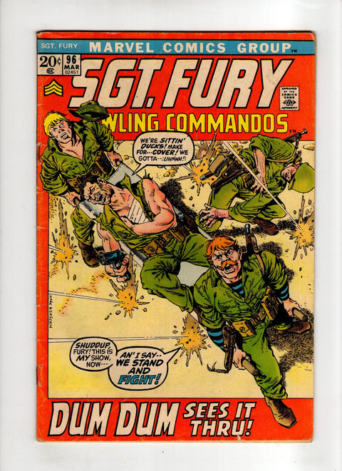 Sgt. Fury and His Howling Commandos #96 (1972) Buy & Sell Comics Online Comic Shop Toronto Canada
