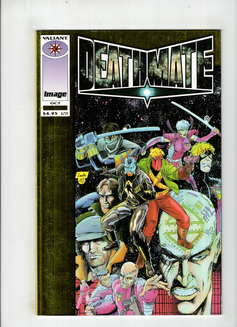 Deathmate #3 (Cvr A) (1993) Mike Leeke Yellow Foil A Mike Leeke Yellow Foil Buy & Sell Comics Online Comic Shop Toronto Canada
