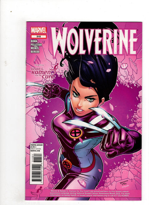 Wolverine, Vol. 4 #315 (Cvr B) (2012) Ben Ang Susan G. Komen for the Cure B Ben Ang Susan G. Komen for the Cure Buy & Sell Comics Online Comic Shop Toronto Canada