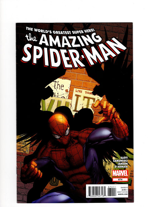 The Amazing Spider-Man, Vol. 2 #674 (Cvr A) (2011) Giuseppe Camuncoli A Giuseppe Camuncoli Buy & Sell Comics Online Comic Shop Toronto Canada