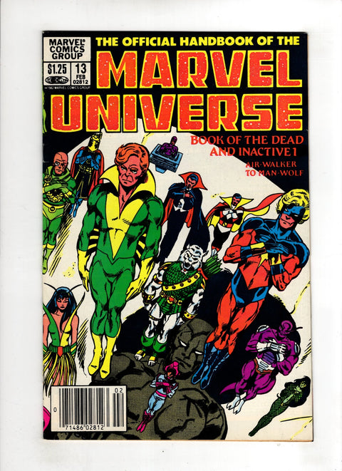 Official Handbook of the Marvel Universe, Vol. 1 #13 (1983) Newsstand Edition Newsstand Edition Buy & Sell Comics Online Comic Shop Toronto Canada