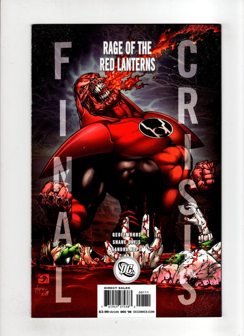 Final Crisis: Rage of the Red Lanterns #1 (Cvr B) (2008) Sliver B Sliver Buy & Sell Comics Online Comic Shop Toronto Canada
