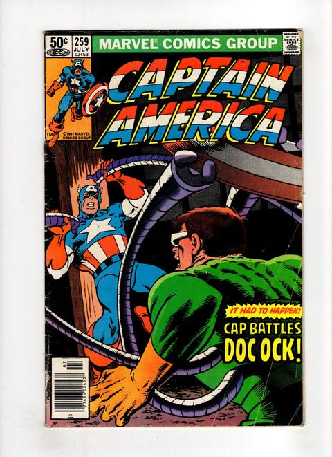 Captain America, Vol. 1 #259 (1981) Newsstand Edition Newsstand Edition Buy & Sell Comics Online Comic Shop Toronto Canada