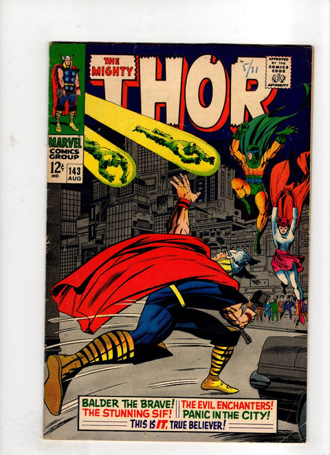 Thor, Vol. 1 #143 (1967) 1st app. The Living Talisman, 1st team app. The Enchanters Three Buy & Sell Comics Online Comic Shop Toronto Canada