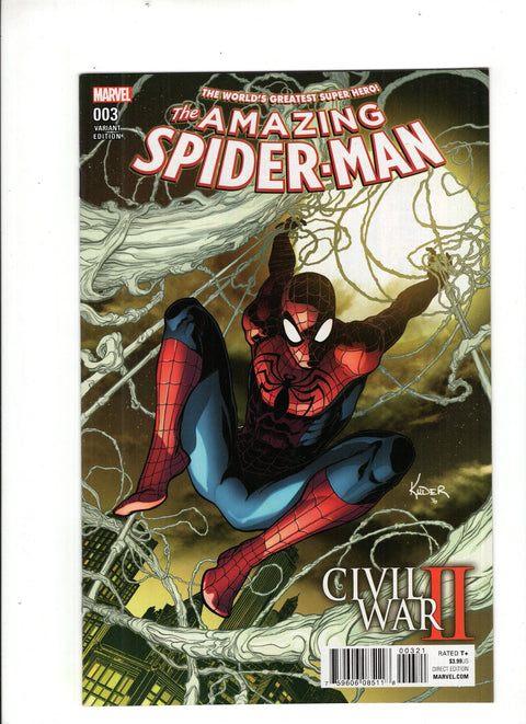 Civil War II: Amazing Spider-Man #3 (Cvr B) (2016) Aaron Kuder Variant B Aaron Kuder Variant Buy & Sell Comics Online Comic Shop Toronto Canada