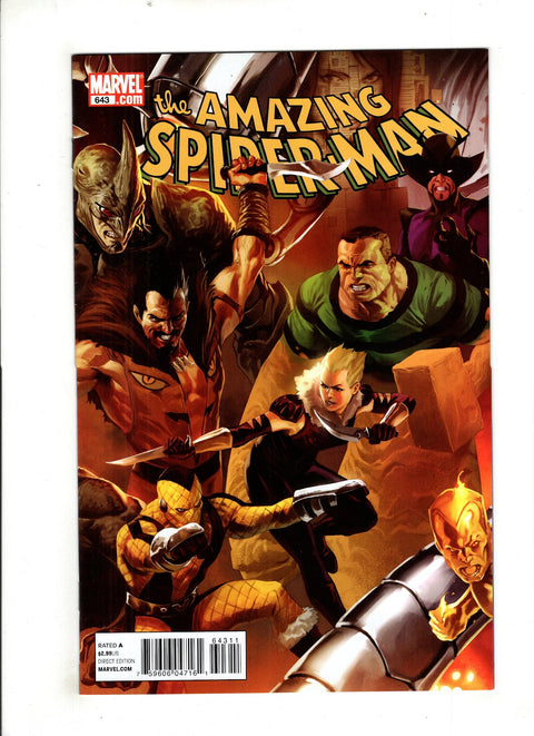 The Amazing Spider-Man, Vol. 2 #643 (Cvr A) (2010) Marko Djurdjević A Marko Djurdjević Buy & Sell Comics Online Comic Shop Toronto Canada