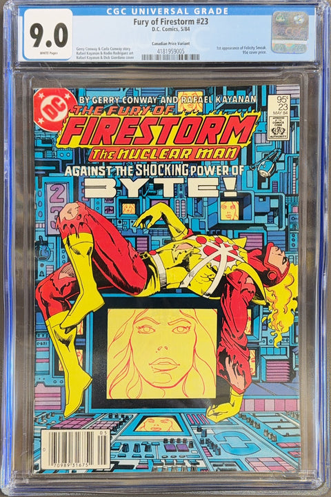 The Fury of Firestorm, Vol. 1 #23 (CGC 9.0) (1984) Canadian Price Variant Buy & Sell Comics Online Comic Shop Toronto Canada