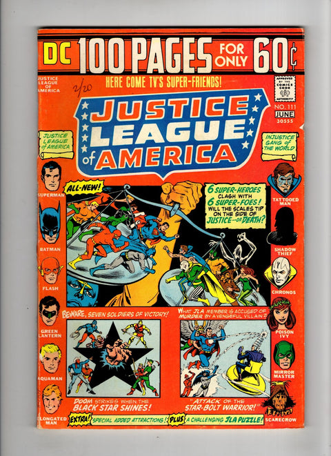 Justice League of America, Vol. 1 #111 (1974) Buy & Sell Comics Online Comic Shop Toronto Canada