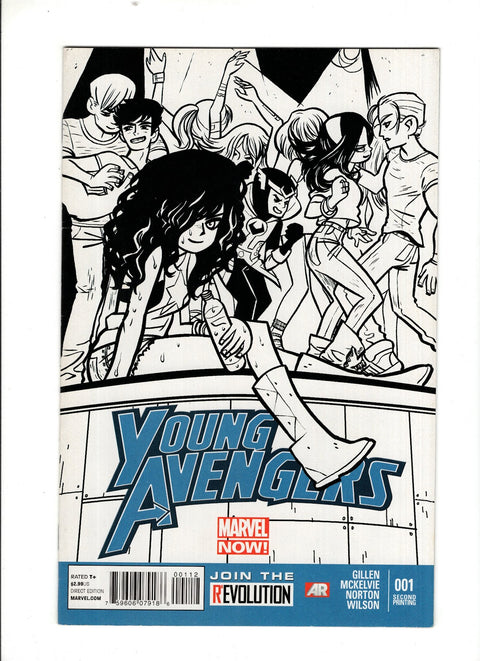 Young Avengers, Vol. 2 #1 (Cvr E) (2013) Bryan Lee O'Malley 2nd Printing Variant E Bryan Lee O'Malley 2nd Printing Variant Buy & Sell Comics Online Comic Shop Toronto Canada
