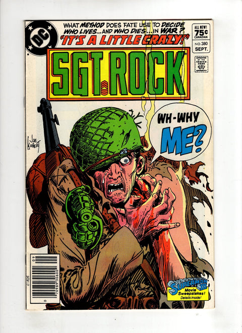 Sgt. Rock, Vol. 1 #380 (1983) Canadian Price Variant Canadian Price Variant Buy & Sell Comics Online Comic Shop Toronto Canada