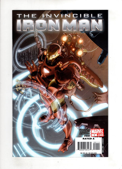 Invincible Iron Man, Vol. 1 #1 (Cvr A) (2008) Salvador Larroca A Salvador Larroca Buy & Sell Comics Online Comic Shop Toronto Canada