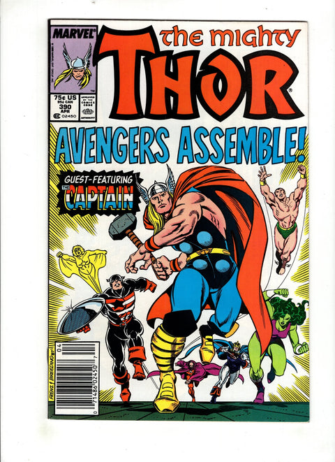 Thor, Vol. 1 #390 (1987) Cap Lifts Mjolnir Cap Lifts Mjolnir Buy & Sell Comics Online Comic Shop Toronto Canada