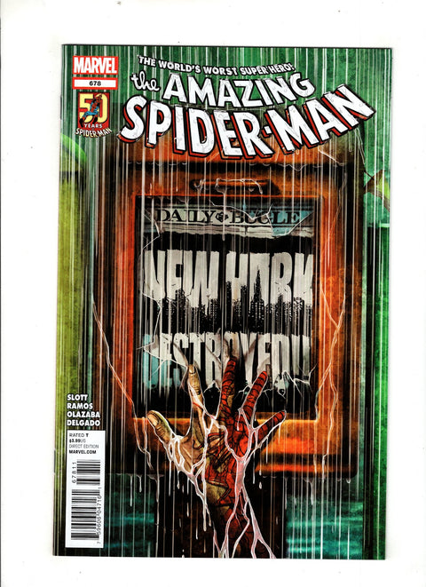 The Amazing Spider-Man, Vol. 2 #678 (Cvr A) (2012) Mike Del Mundo A Mike Del Mundo Buy & Sell Comics Online Comic Shop Toronto Canada