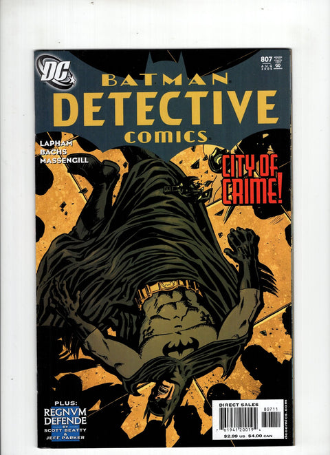 Detective Comics, Vol. 1 #807 (2005) Buy & Sell Comics Online Comic Shop Toronto Canada