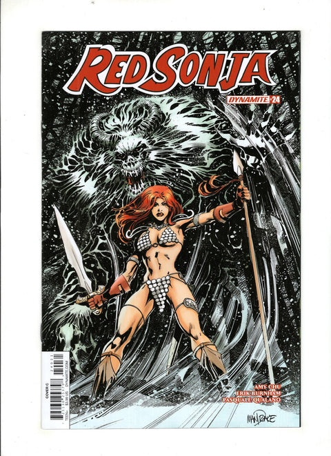 Red Sonja, Vol. 4 (Dynamite Entertainment) #24 (Cvr C) (2018) Tom Mandrake & Sian Mandrake C Tom Mandrake & Sian Mandrake Buy & Sell Comics Online Comic Shop Toronto Canada
