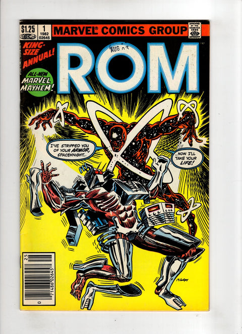 ROM, Vol. 1 Annual (Marvel) #1 (1982) Canadian Price Variant Canadian Price Variant Buy & Sell Comics Online Comic Shop Toronto Canada
