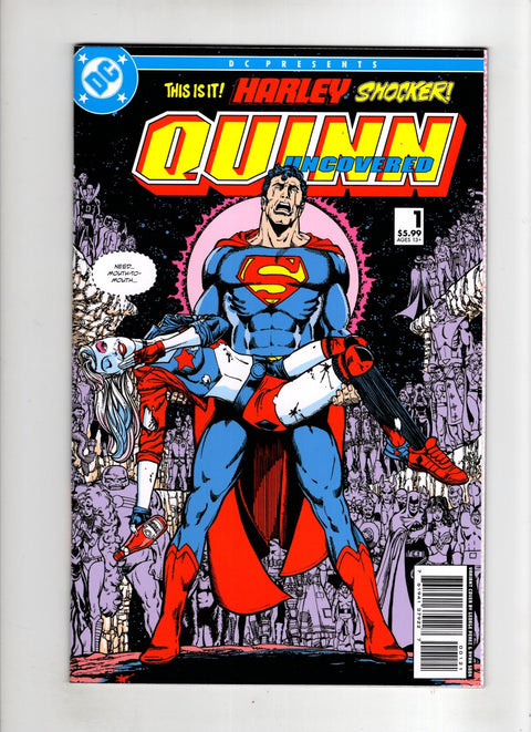 Harley Quinn: Uncovered #1 (Cvr B) (2022) Ryan Sook Crisis on Infinite Earths #7 (1985) Homage Variant B Ryan Sook Crisis on Infinite Earths #7 (1985) Homage Variant Buy & Sell Comics Online Comic Shop Toronto Canada