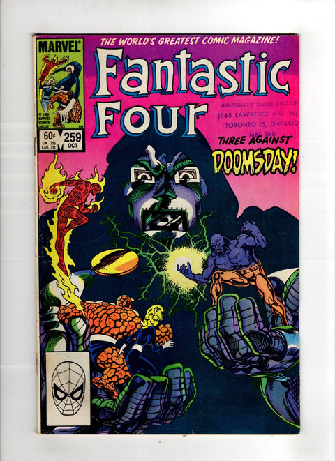 Fantastic Four, Vol. 1 #259 (1983) Stamp on cover Stamp on cover Buy & Sell Comics Online Comic Shop Toronto Canada