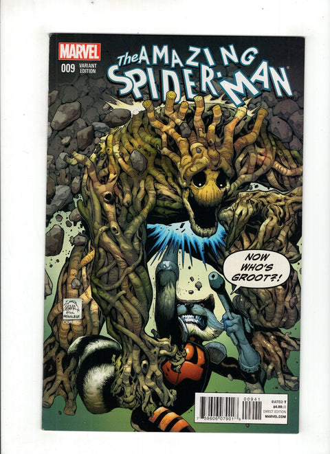 The Amazing Spider-Man, Vol. 3 #9 (Cvr D) (2014) Rocket & Groot Variant D Rocket & Groot Variant Buy & Sell Comics Online Comic Shop Toronto Canada