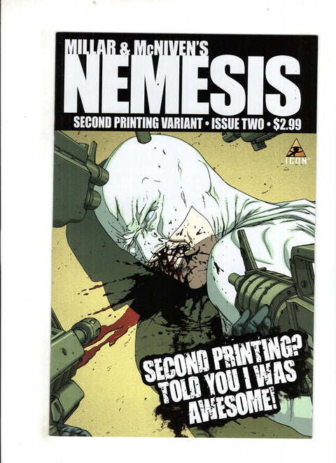 Millar & McNiven's Nemesis #2 (Cvr D) (2010) Steve Mcniven 2nd Printing Variant D Steve Mcniven 2nd Printing Variant Buy & Sell Comics Online Comic Shop Toronto Canada