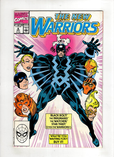 The New Warriors, Vol. 1 #6 (1990) Buy & Sell Comics Online Comic Shop Toronto Canada