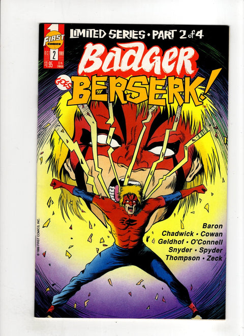 Badger Goes Berserk #2 (1989) Buy & Sell Comics Online Comic Shop Toronto Canada