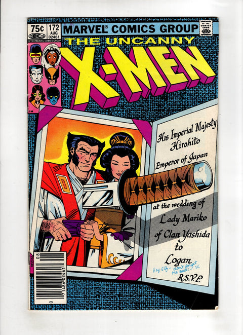 Uncanny X-Men, Vol. 1 #172 (1983) Canadian Price Variant Canadian Price Variant Buy & Sell Comics Online Comic Shop Toronto Canada