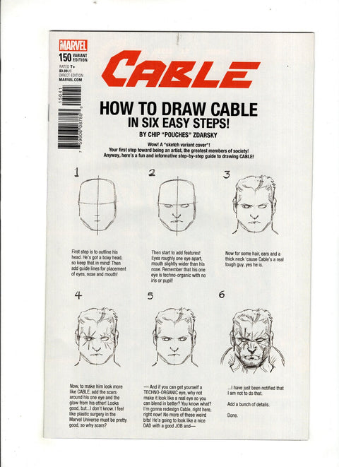 Cable, Vol. 3 #150 (Cvr D) (2017) Variant Chip Zdarsky How-To-Draw D Variant Chip Zdarsky How-To-Draw Buy & Sell Comics Online Comic Shop Toronto Canada