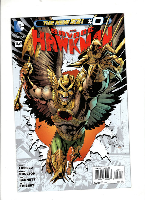 The Savage Hawkman #0 (2012) Buy & Sell Comics Online Comic Shop Toronto Canada