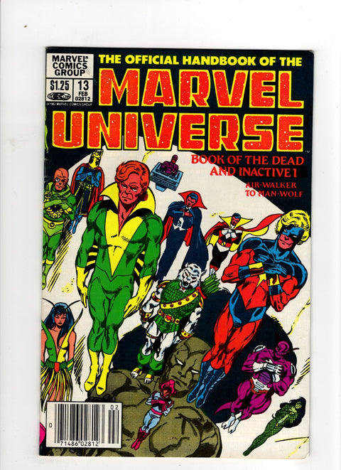 Official Handbook of the Marvel Universe, Vol. 1 #13 (1983) Newsstand Edition Newsstand Edition Buy & Sell Comics Online Comic Shop Toronto Canada