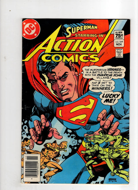 Action Comics, Vol. 1 #549 (1983) Canadian Price Variant Canadian Price Variant Buy & Sell Comics Online Comic Shop Toronto Canada