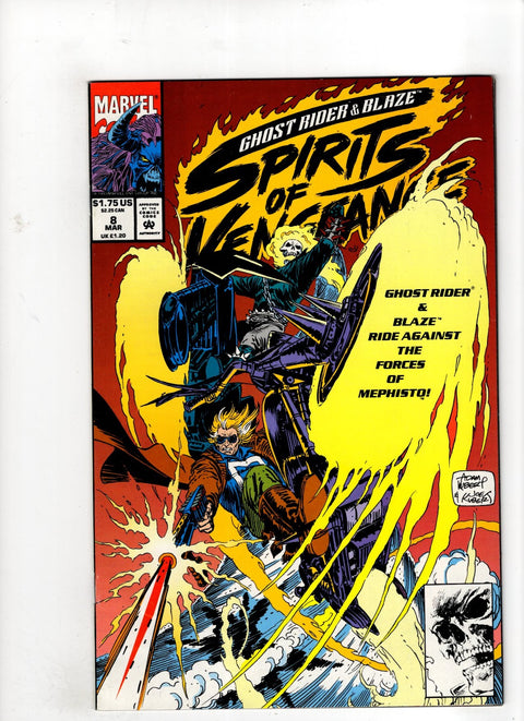 Ghost Rider / Blaze: Spirits of Vengeance #8 (1993) Buy & Sell Comics Online Comic Shop Toronto Canada