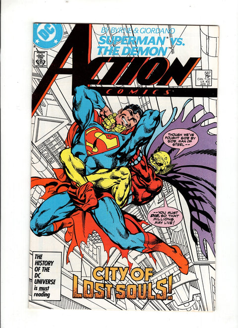 Action Comics, Vol. 1 #587 (1987) Buy & Sell Comics Online Comic Shop Toronto Canada