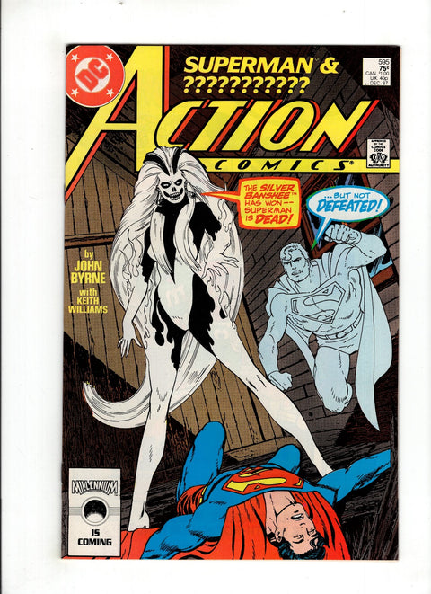 Action Comics, Vol. 1 #595 (1987) 1st Siilver Banshee 1st Siilver Banshee Buy & Sell Comics Online Comic Shop Toronto Canada