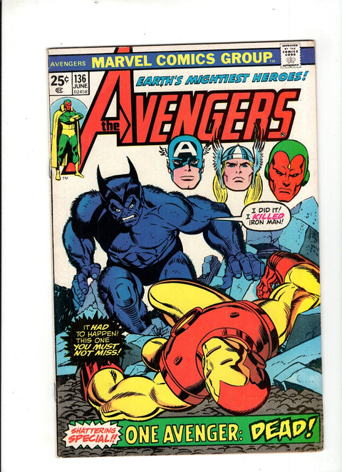 The Avengers, Vol. 1 #136 (1975) Buy & Sell Comics Online Comic Shop Toronto Canada