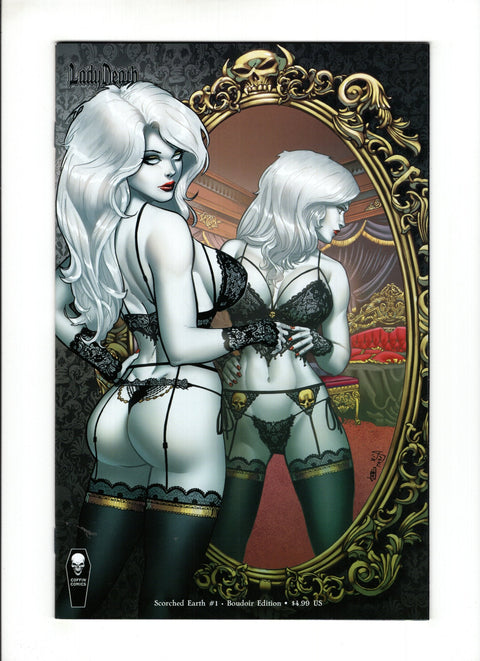 Lady Death: Scorched Earth (Coffin Comics) #1 (Cvr B) (2020) Anthony Spay & Ceci De La Cruz Boudoir Edition Cover B Anthony Spay & Ceci De La Cruz Boudoir Edition Cover Buy & Sell Comics Online Comic Shop Toronto Canada