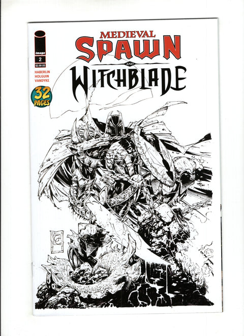 Medieval Spawn and Witchblade #2 (Cvr C) (2018) Variant Greg Capullo Black & White Cover C Variant Greg Capullo Black & White Cover Buy & Sell Comics Online Comic Shop Toronto Canada