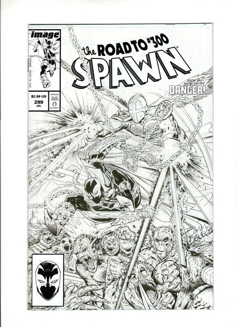 Spawn #299 (Cvr C) (2019) Todd McFarlane B&W Variant C Todd McFarlane B&W Variant Buy & Sell Comics Online Comic Shop Toronto Canada