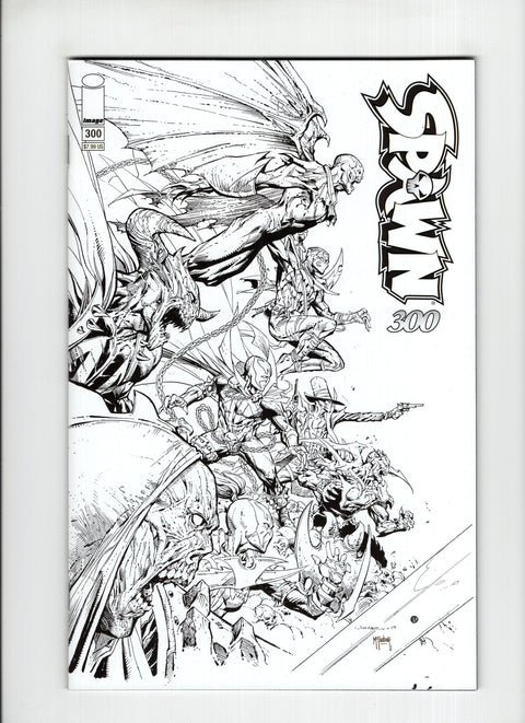 Spawn #300 (Cvr P) (2019) Variant Jerome Opena Black & White Cover P Variant Jerome Opena Black & White Cover Buy & Sell Comics Online Comic Shop Toronto Canada
