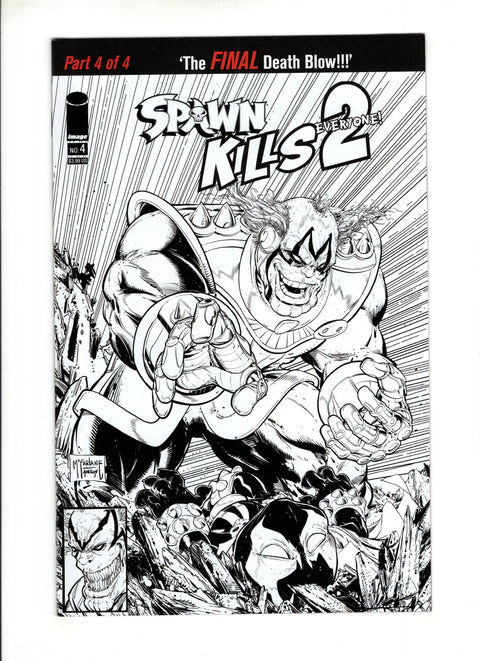 Spawn Kills Everyone Too #4 (Cvr B) (2019) Variant Todd McFarlane Black & White Virgin Cover B Variant Todd McFarlane Black & White Virgin Cover Buy & Sell Comics Online Comic Shop Toronto Canada