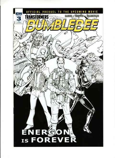 Transformers: Bumblebee Movie Prequel #3 (Cvr C) (2018) Incentive Andrew Griffith Black & White Cover C Incentive Andrew Griffith Black & White Cover Buy & Sell Comics Online Comic Shop Toronto Canada