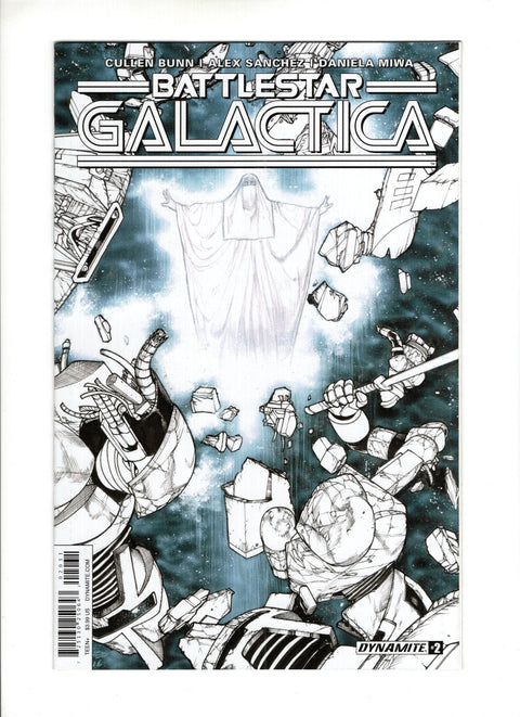 Battlestar Galactica, Vol. 3 (Dynamite Entertainment) #2 (Cvr C) (2016) Incentive Alex Sanchez B&W Cover   C Incentive Alex Sanchez B&W Cover   Buy & Sell Comics Online Comic Shop Toronto Canada
