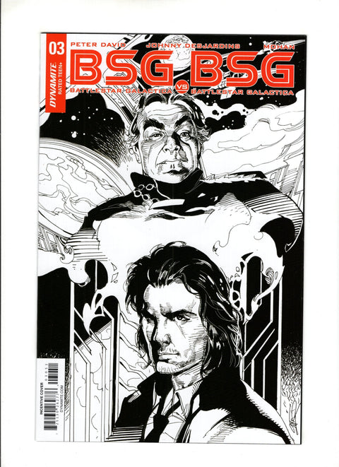 BSG vs. BSG #3 (Cvr E) (2018) Roberto Castro 1:10 Retailer Incentive B&W Variant Cover E E Roberto Castro 1:10 Retailer Incentive B&W Variant Cover E Buy & Sell Comics Online Comic Shop Toronto Canada