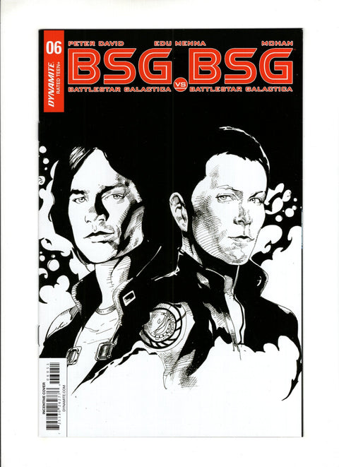 BSG vs. BSG #6 (Cvr E) (2018) Roberto Castro 1:10 Retailer Incentive Apollo Split B&W Variant Cover E E Roberto Castro 1:10 Retailer Incentive Apollo Split B&W Variant Cover E Buy & Sell Comics Online Comic Shop Toronto Canada