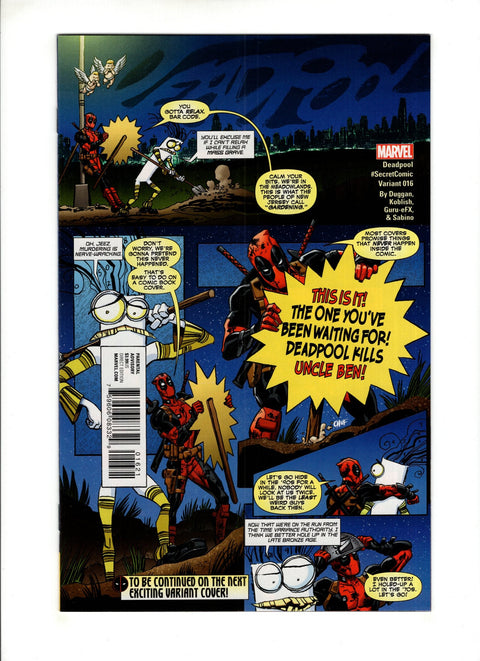Deadpool, Vol. 5 #16 (Cvr B) (2016) Scott Koblish Secret Comic Cover  B Scott Koblish Secret Comic Cover  Buy & Sell Comics Online Comic Shop Toronto Canada