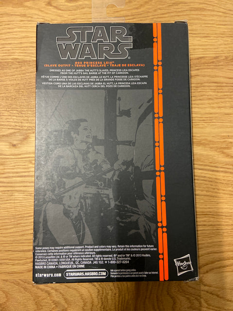 Star Wars: The Black Series - Princess Leia (Slave Outfit) (2013) Disney / Hasbro 6 in