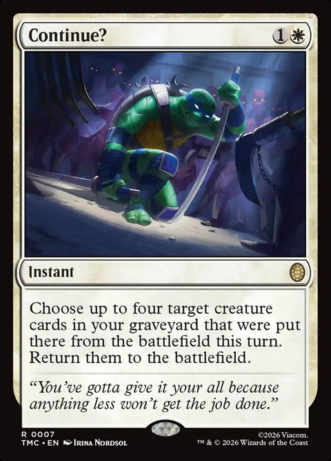 Continue? (Commander)